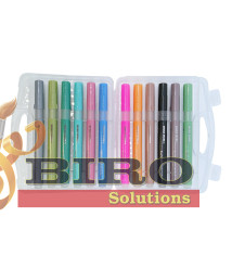 Marker Glitter 12 culori, cutie plastic, ML50-21